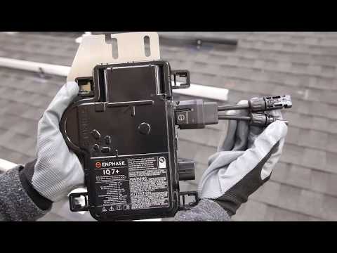 How to Install an Enphase IQ Microinverter on a Rooftop